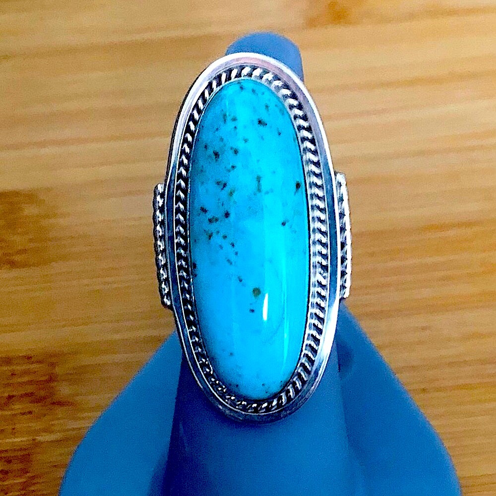 $148 Navajo Running Bear Southwest Estate Ring Sterling Size 8 & 3/4 RB 925 - Picture 3 of 8